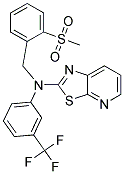 N-[2-(METHYLSULFONYL)BENZYL]-N-[3-(TRIFLUOROMETHYL)PHENYL][1,3]THIAZOLO[5,4-B]PYRIDIN-2-AMINE Struktur