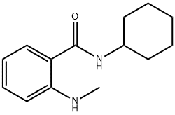 N-CYCLOHEXYL-2-METHYLAMINO-BENZAMIDE Struktur