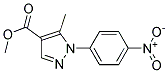 5-METHYL-1-(4-NITRO-PHENYL)-1H-PYRAZOLE-4-CARBOXYLIC ACID METHYL ESTER Struktur