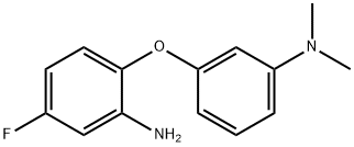 N-[3-(2-AMINO-4-FLUOROPHENOXY)PHENYL]-N,N-DIMETHYLAMINE Struktur