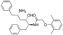 (2S,3S,5S)-2-(2,6-DIMETHYLPHENOXYACETYL)AMINO-3-HYDROXY-5-AMINO-1,6-DIPHENYLHEXANE Struktur