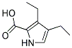 3,4-DIETHYL-1H-PYRROLE-2-CARBOXYLIC ACID Struktur