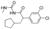 3,4-DICHLORO-ALPHA-(CYCLOPENTYLMETHYL)-N-[(METHYLAMINO)CARBONYL]- BENZENEACETAMIDE Struktur