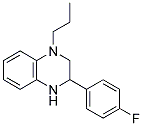 3-(4-FLUOROPHENYL)-1,2,3,4-TETRAHYDRO-1-PROPYLQUINOXALINE Struktur