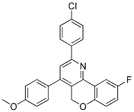 3-(4-CHLORO-PHENYL)-6-FLUORO-1-(4-METHOXY-PHENYL)-10H-9-OXA-4-AZA-PHENANTHRENE Struktur