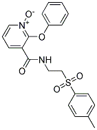 3-[({2-[(4-METHYLPHENYL)SULPHONYL]ETHYL}AMINO)CARBONYL]-2-PHENOXYPYRIDINIUM-1-OLATE Struktur