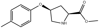 METHYL (2S,4S)-4-(4-METHYLPHENOXY)-2-PYRROLIDINECARBOXYLATE Struktur