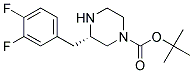 (S)-3-(3,4-DIFLUORO-BENZYL)-PIPERAZINE-1-CARBOXYLIC ACID TERT-BUTYL ESTER Struktur