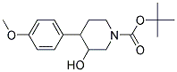 N-BOC-3-HYDROXY-4-(4-METHOXYPHENYL) PIPERIDINE Struktur