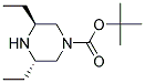 (3S,5S)-3,5-DIETHYL-PIPERAZINE-1-CARBOXYLIC ACID TERT-BUTYL ESTER Struktur