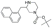 3-NAPHTHALEN-1-YLMETHYL-PIPERAZINE-1-CARBOXYLIC ACID TERT-BUTYL ESTER Struktur