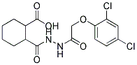 2-(N'-[2-(2,4-DICHLORO-PHENOXY)-ACETYL]-HYDRAZINOCARBONYL)-CYCLOHEXANECARBOXYLIC ACID Struktur