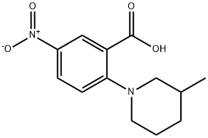 5-NITRO-2-(3-METHYLPIPERIDIN-1-YL)BENZOIC ACID Struktur