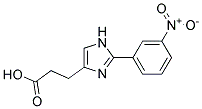 3-[2-(3-NITROPHENYL)IMIDAZOL-4-YL]-PROPIONIC ACID Struktur