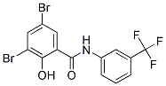 3'-TRIFLUOROMETHYL-3,5-DIBROMO SALICYLANILIDE Struktur