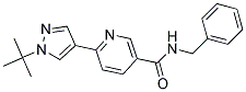 N-BENZYL-6-(1-TERT-BUTYL-1H-PYRAZOL-4-YL)NICOTINAMIDE Struktur