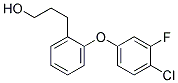 3-[2-(4-CHLORO-3-FLUORO-PHENOXY)-PHENYL]-PROPAN-1-OL Struktur