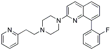 8-(2-FLUOROPHENYL)-2-[4-(2-PYRIDIN-2-YLETHYL)PIPERAZIN-1-YL]QUINOLINE Struktur