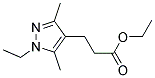 3-(1-ETHYL-3,5-DIMETHYL-1H-PYRAZOL-4-YL)-PROPIONIC ACID ETHYL ESTER Struktur