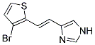 4-[2-(3-BROMO-THIOPHEN-2-YL)-VINYL]-1H-IMIDAZOLE Struktur