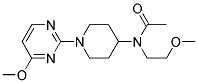 N-(2-METHOXYETHYL)-N-[1-(4-METHOXYPYRIMIDIN-2-YL)PIPERIDIN-4-YL]ACETAMIDE Struktur