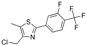 4-CHLOROMETHYL-2-(3-FLUORO-4-TRIFLUOROMETHYL-PHENYL)-5-METHYL-THIAZOLE Struktur