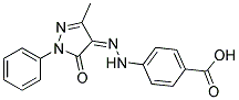 4-[N'-(3-METHYL-5-OXO-1-PHENYL-1,5-DIHYDRO-PYRAZOL-4-YLIDENE)-HYDRAZINO]-BENZOIC ACID Struktur