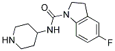 5-FLUORO-N-PIPERIDIN-4-YLINDOLINE-1-CARBOXAMIDE Struktur