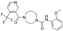 N-(2-METHOXYPHENYL)-4-([4-(TRIFLUOROMETHYL)PYRIDIN-3-YL]CARBONYL)-1,4-DIAZEPANE-1-CARBOXAMIDE Struktur