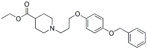 ETHYL 1-(3-[4-(BENZYLOXY)PHENOXY]PROPYL)-4-PIPERIDINECARBOXYLATE Struktur