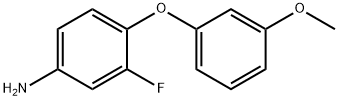 3-FLUORO-4-(3-METHOXYPHENOXY)PHENYLAMINE Struktur