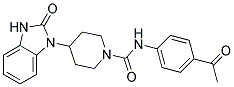 N-(4-ACETYLPHENYL)-4-(2-OXO-2,3-DIHYDRO-1H-BENZIMIDAZOL-1-YL)PIPERIDINE-1-CARBOXAMIDE Struktur