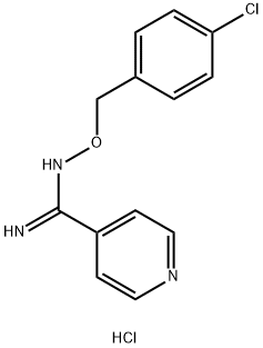 ([(4-CHLOROBENZYL)OXY]IMINO)(4-PYRIDINYL)METHANAMINIUM CHLORIDE Struktur