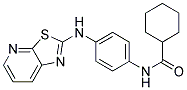 N-[4-([1,3]THIAZOLO[5,4-B]PYRIDIN-2-YLAMINO)PHENYL]CYCLOHEXANECARBOXAMIDE Struktur