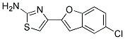 4-(5-CHLORO-1-BENZOFURAN-2-YL)-1,3-THIAZOL-2-AMINE Struktur