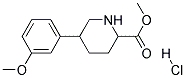 METHYL 5-(3-METHOXYPHENYL)PIPERIDINE-2-CARBOXYLATE HYDROCHLORIDE Struktur