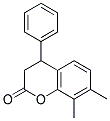 7,8-DIMETHYL-4-PHENYL-CHROMAN-2-ONE Struktur