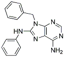 9-BENZYL-N8-PHENYL-9H-PURINE-6,8-DIAMINE Struktur