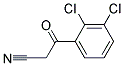 3-(2',3'-DICHLOROPHENYL)-3-OXOPROPANENITRILE Struktur