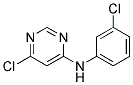 (3-CHLORO-PHENYL)-(6-CHLORO-PYRIMIDIN-4-YL)-AMINE Struktur