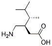 3R,4S-3-AMINOMETHYL-4,5-DIMETHYLHEXANOIC ACID Struktur