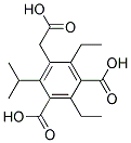 (3,5-BIS-CARBOXYMETHYL-2,4,6-TRIETHYL-PHENYL)-ACETIC ACID Struktur