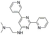 N,N-DIMETHYL-N'-(2-PYRIDIN-2-YL-6-PYRIDIN-3-YLPYRIMIDIN-4-YL)ETHANE-1,2-DIAMINE Struktur