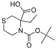 N-BOC-THIOMORPHOLINE-3-CARBOXYLIC ACID ETHYL ESTER Struktur