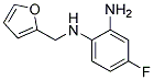 4-FLUORO-N1-FURAN-2-YLMETHYL-BENZENE-1,2-DIAMINE Struktur