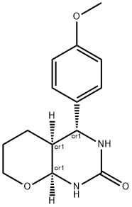 (4R,4AS,8AS)-4-(4-METHOXYPHENYL)OCTAHYDRO-2H-PYRANO[2,3-D]PYRIMIDIN-2-ONE Struktur