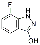 3-HYDROXY-7-FLUORO 1H-INDAZOLE Struktur