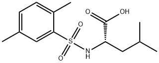 LEUCINE, N-[(2,5-DIMETHYLPHENYL)SULFONYL]- Struktur