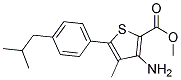 METHYL 3-AMINO-4-METHYL-5-(4-ISOBUTYLPHENYL)THIOPHENE-2-CARBOXYLATE Struktur