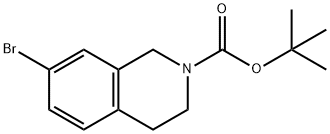 TERT-BUTYL 7-BROMO-3,4-DIHYDROISOQUINOLINE-2(1H)-CARBOXYLATE Struktur